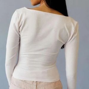 Urban Outfitters Sent From Above Long Sleeve Shirt Rhinestone Graphic